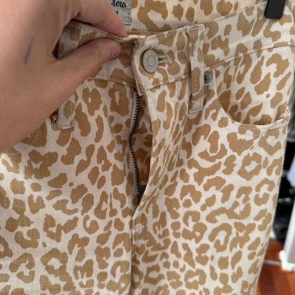 J. Crew | 10" Highest Rise Toothpick Jeans | Safari Leopard | Size 25 - Picture 8 of 14